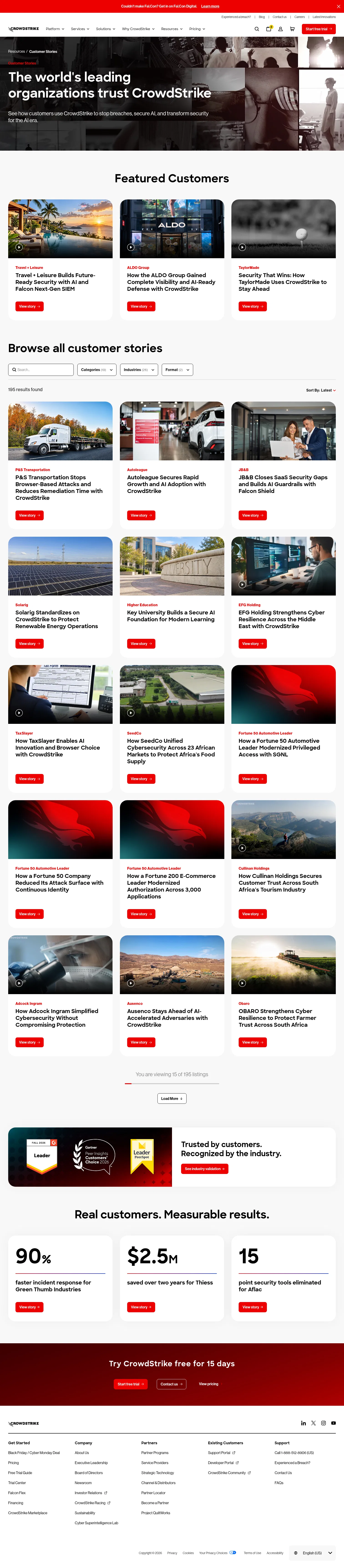 crowdstrike.com/en-us/resources/customer-stories on desktop, full screenshot