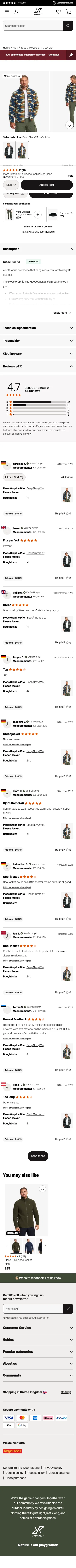 revolutionrace.co.uk/men/tops/fleece/moss-graphic-pile-fleece-jacket-men on mobile, full screenshot