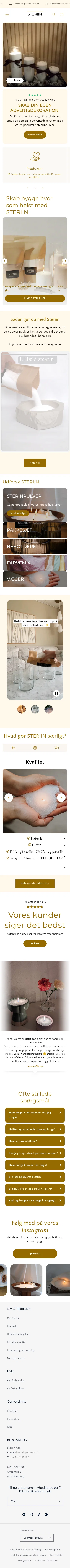 steriin.dk on mobile