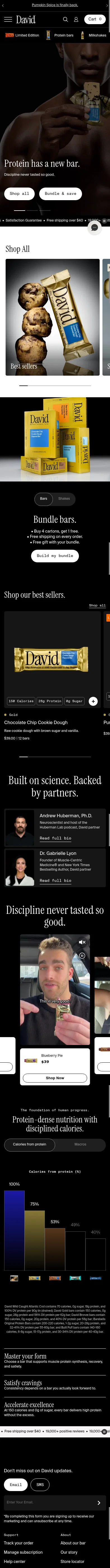 davidprotein.com on mobile