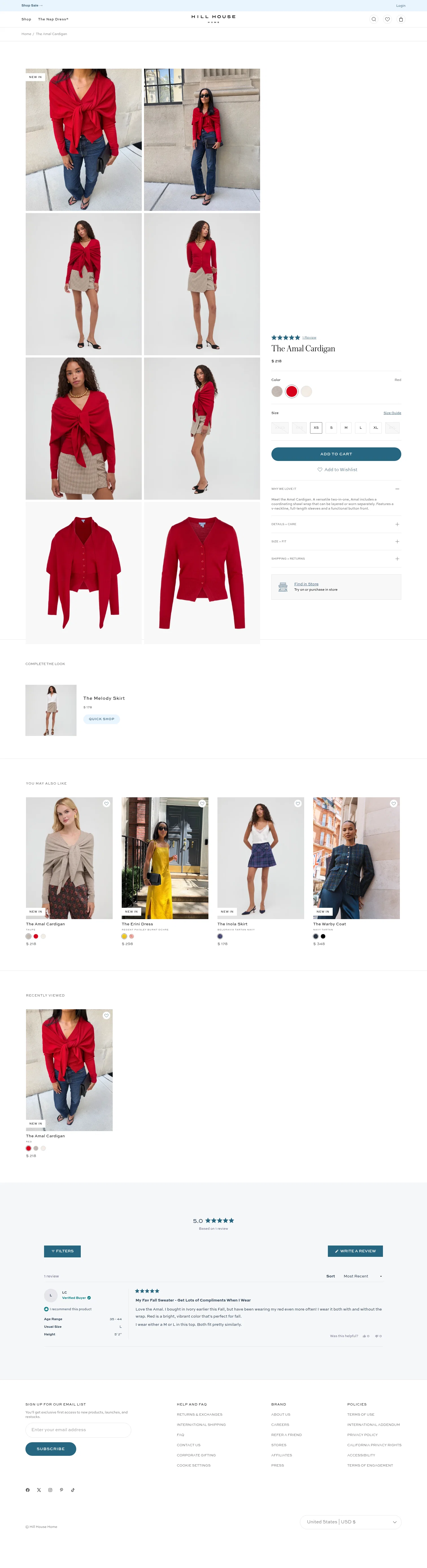 hillhousehome.com/products/the-amal-cardigan-red on desktop