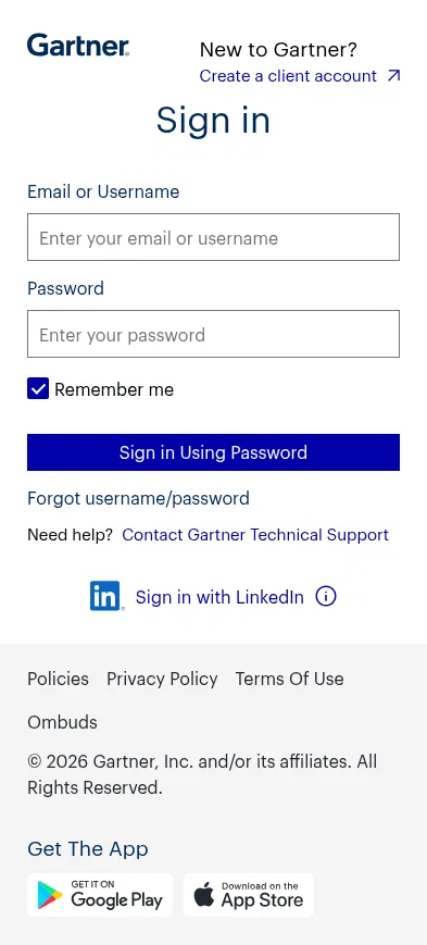 gartner.com/reprints on mobile, full screenshot