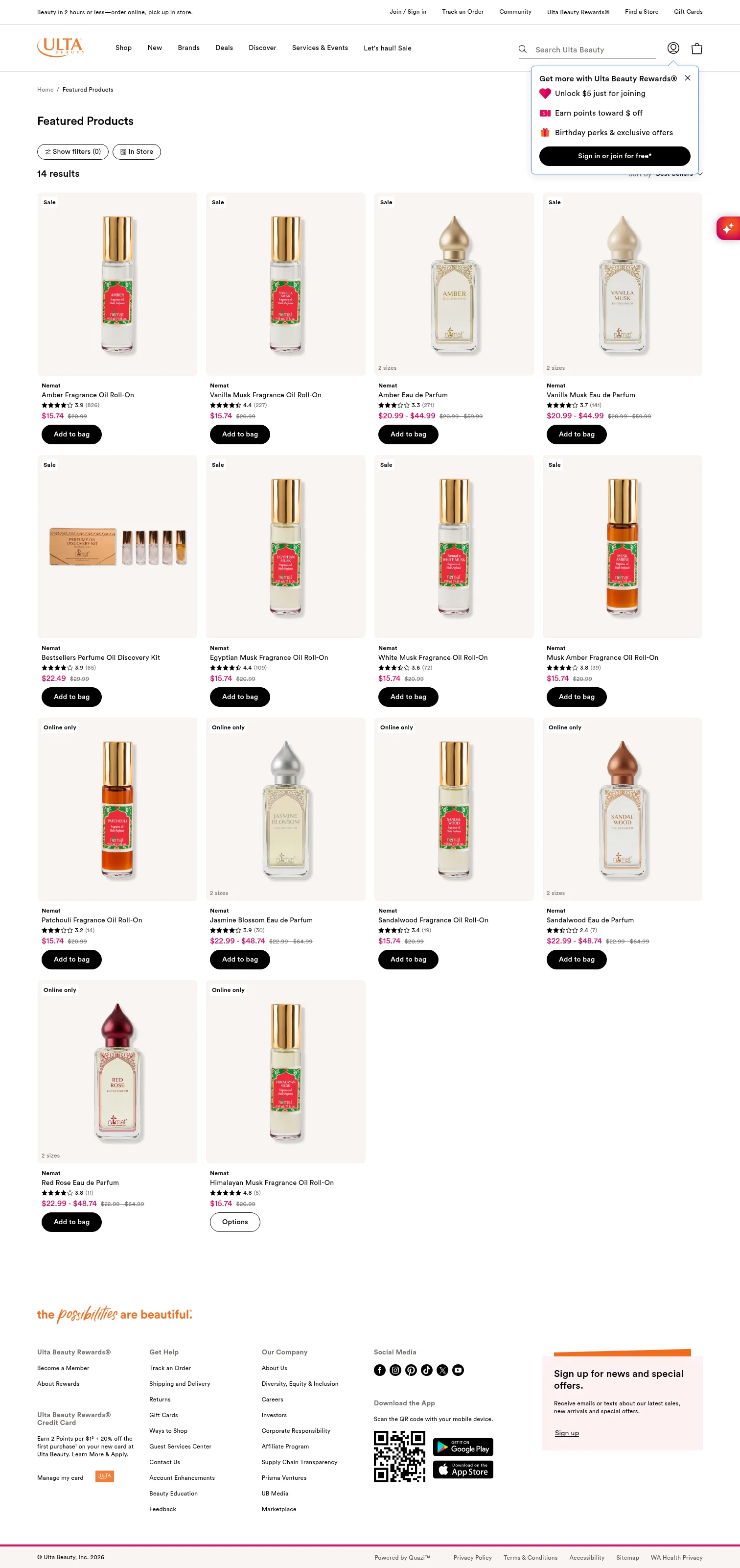 ulta.com/featured/nemat_fall_haul on desktop