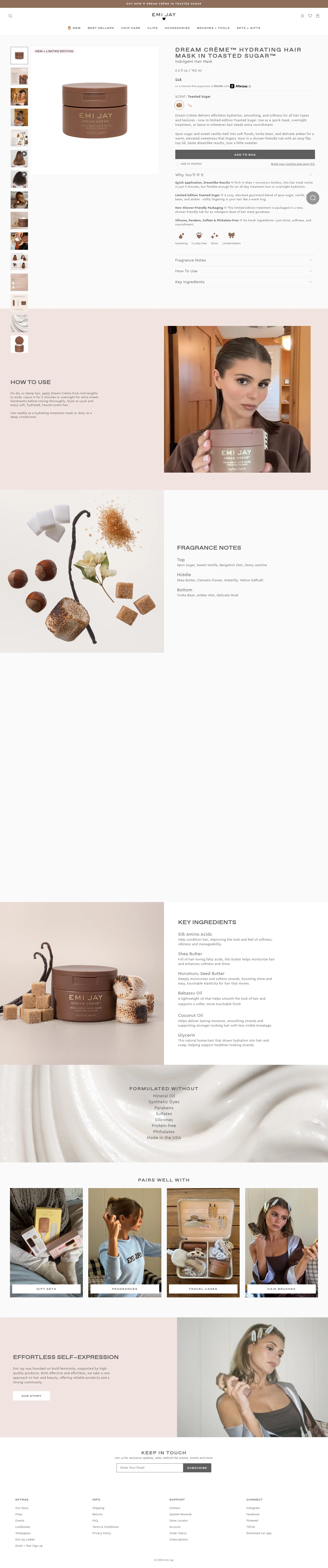 Emi Jay landing page