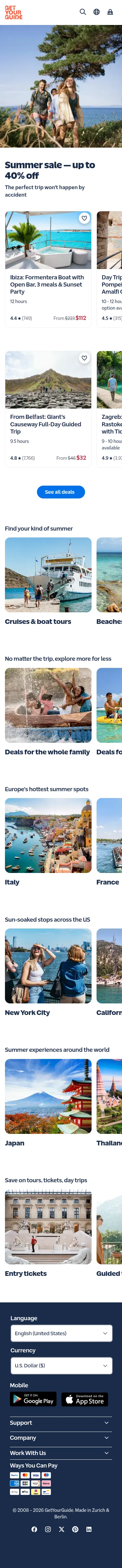 getyourguide.com/c/summer-sale on mobile