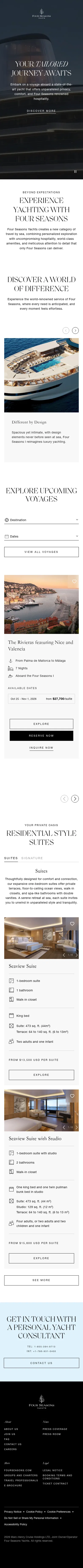 fourseasonsyachts.com/engage on mobile, full screenshot
