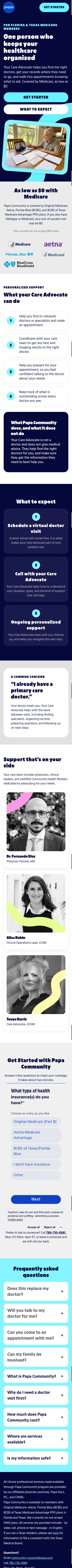 community.papa.com/support/care-coordination on mobile