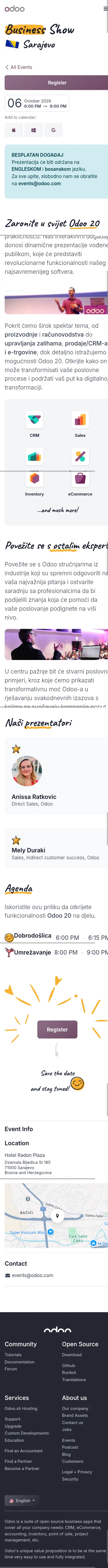 odoo.com/event/business-show-sarajevo-11946/register on mobile