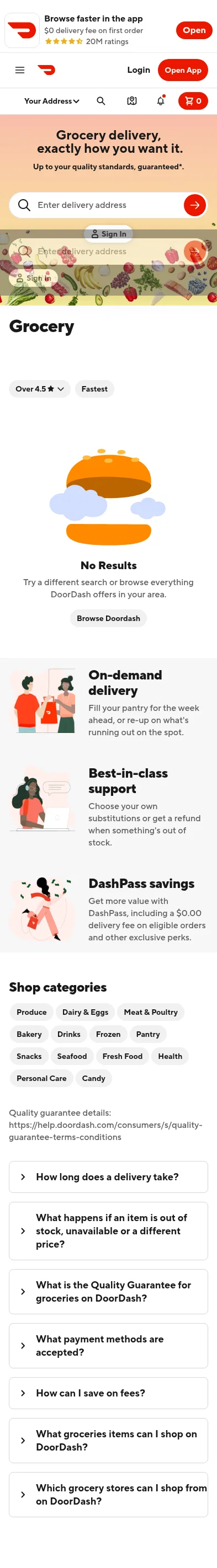doordash.com/p/grocery-delivery on mobile