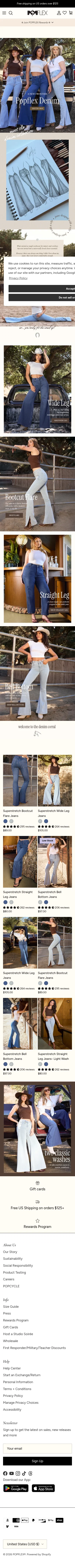 popflexactive.com/collections/denim on mobile