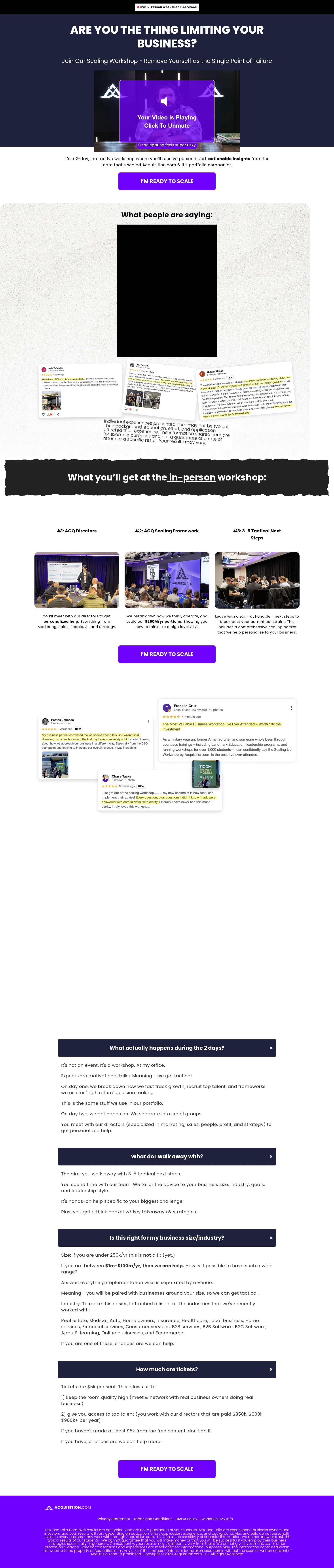 Acquisition.com landing page