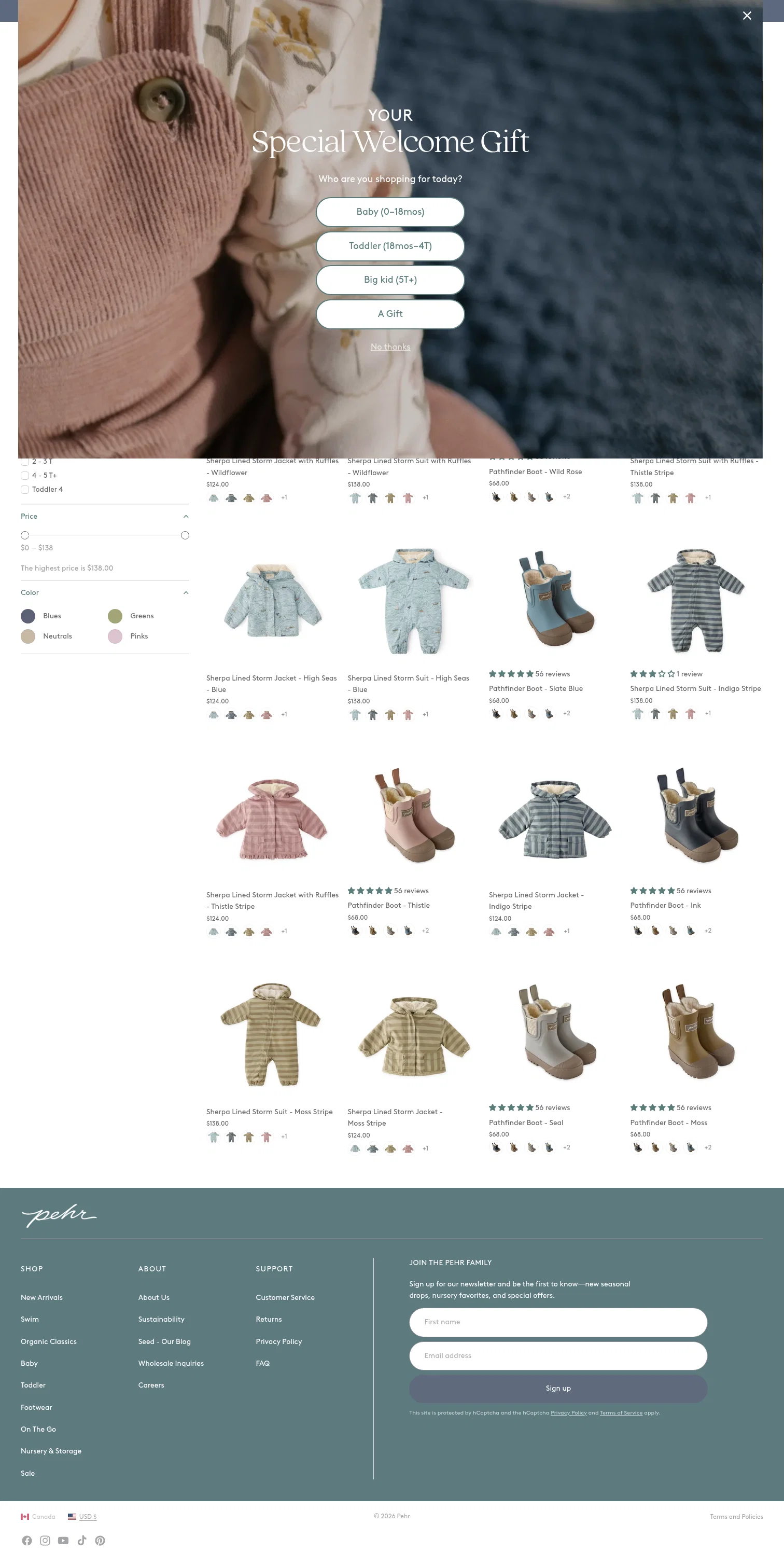 pehr.com/collections/storm-collection on desktop