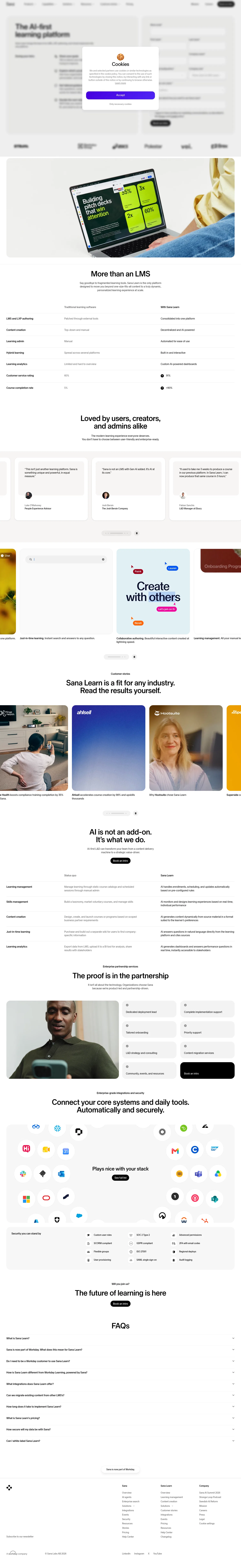 sanalabs.com/lp/sana-learn-intro on desktop, full screenshot