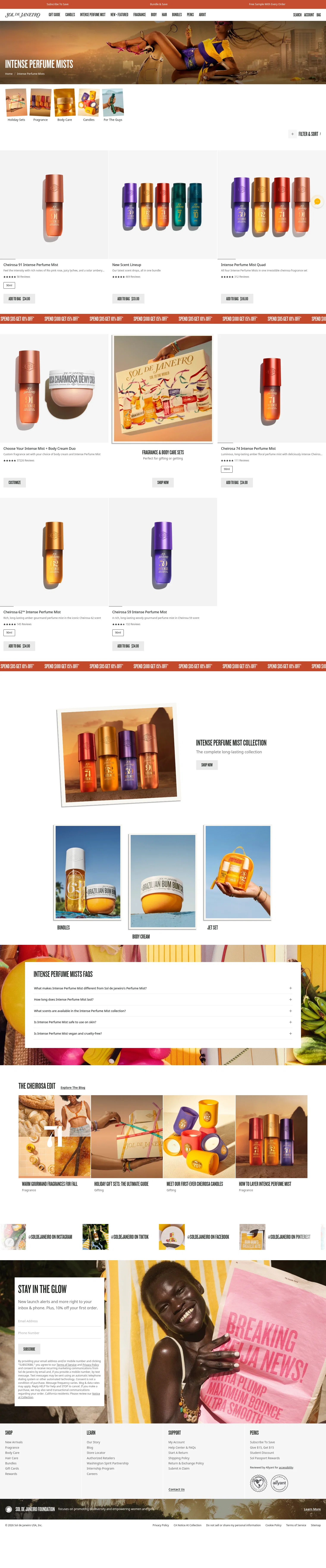 soldejaneiro.com/collections/intense-perfume-mists on desktop