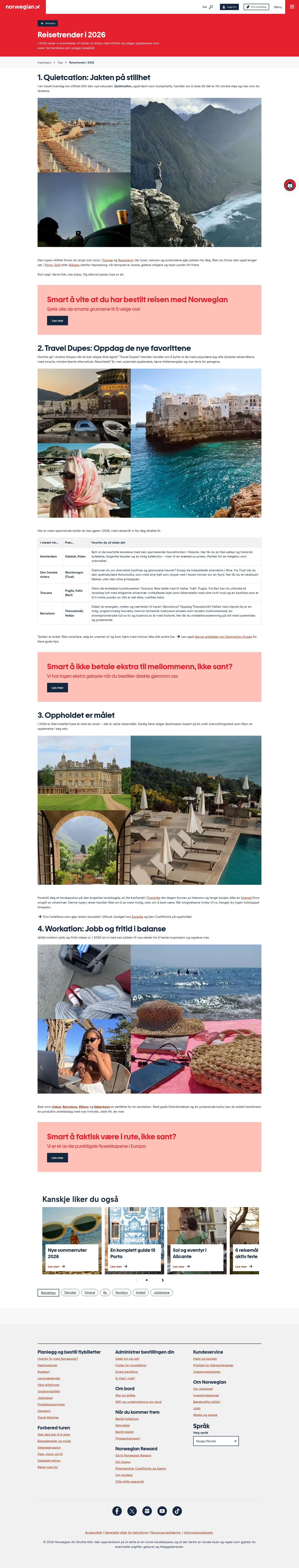 norwegian.com/no/inspirasjon/tips/reisetrender on desktop
