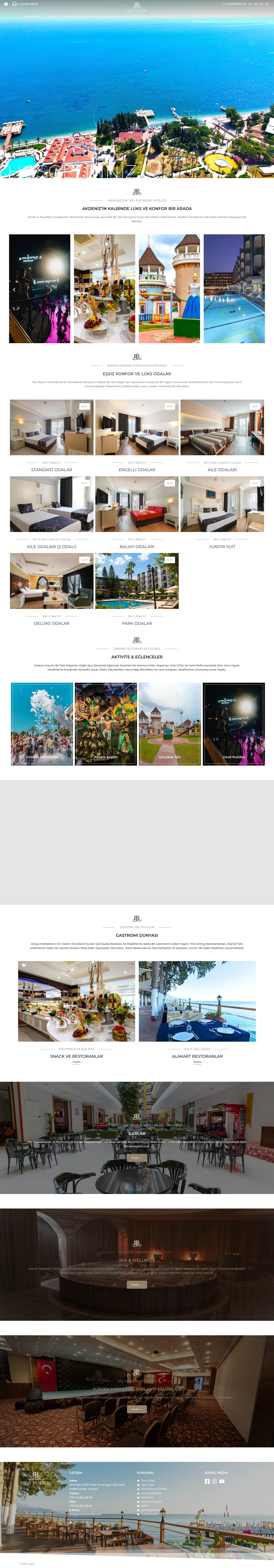 Roxresort landing page