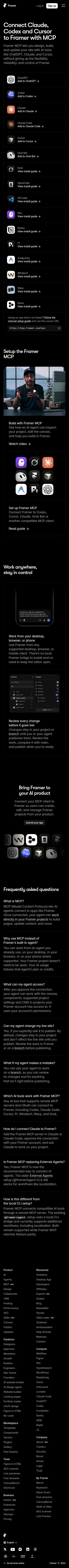 framer.com/mcp on mobile