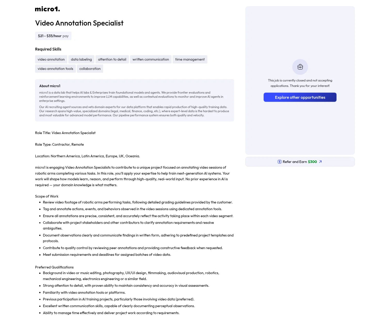 jobs.micro1.ai/post/7dbb09e4-d2d9-4138-ba02-f8a1bc6a71a5 on desktop