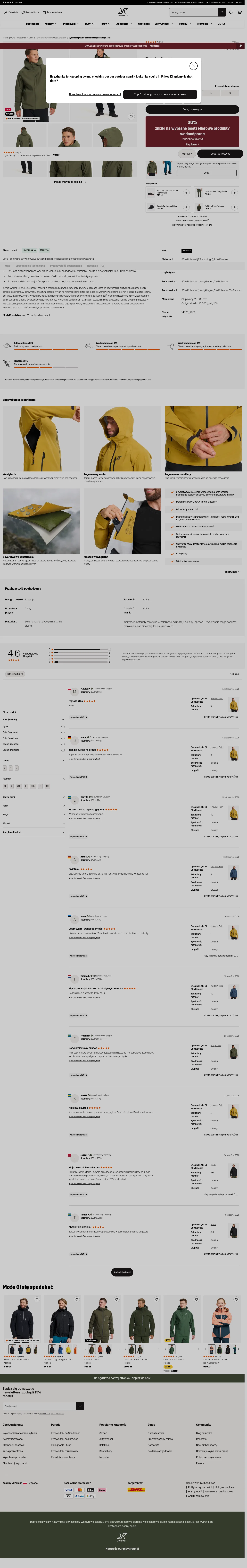 revolutionrace.pl/m%C4%99%C5%BCczy%C5%BAni/kurtki/kurtki-typu-shell/cyclone-light-3l-shell-jacket-men on desktop, full screenshot