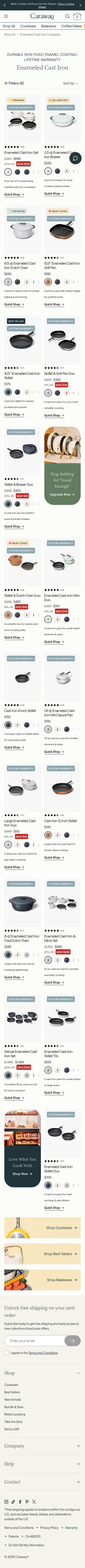 carawayhome.com/collections/enameled-cast-iron-cookware on mobile