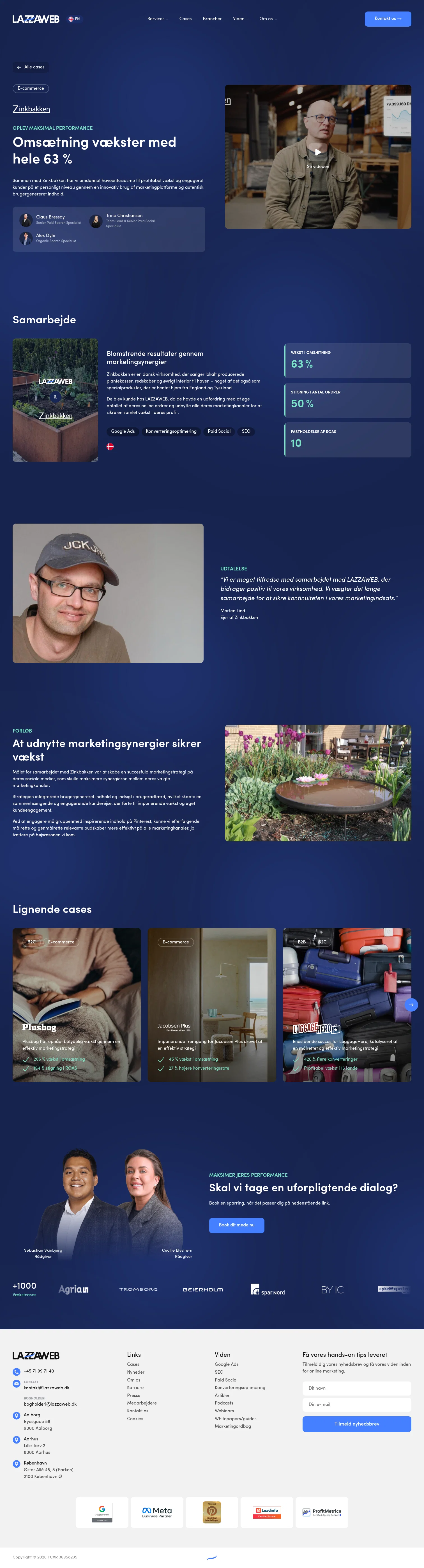 lazzaweb.dk/cases/zinkbakken on desktop