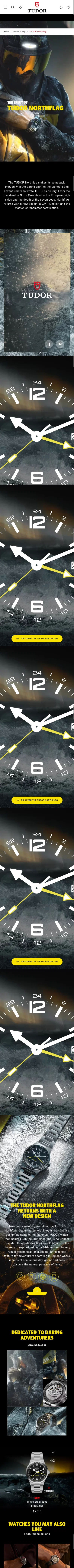tudorwatch.com/watch-family/tudor-northflag on mobile
