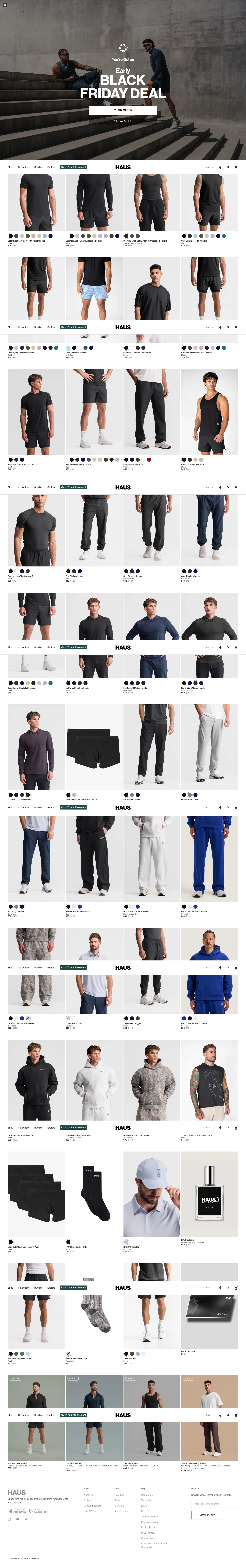 gohaus.com/collections/all on desktop, full screenshot