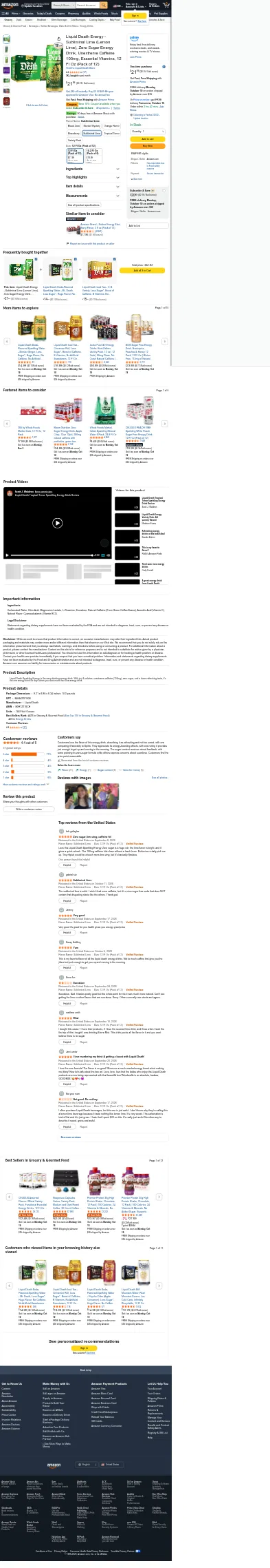 amazon.com/Liquid-Death-Energy-Subliminal-Unextreme/dp/B0H7Z216CH/ref=sr_1_1_sspa on mobile, full screenshot