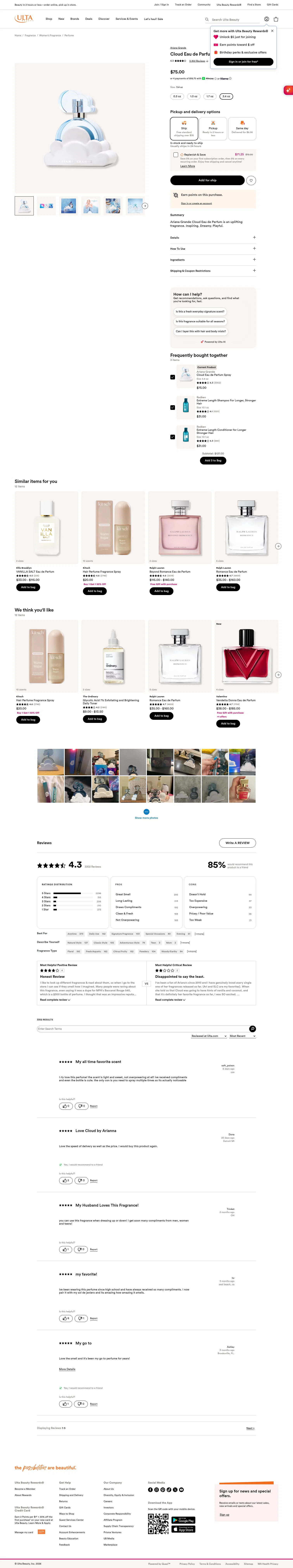 ulta.com/p/cloud-eau-de-parfum-spray-pimprod2000100?sku=2536254 on desktop, full screenshot