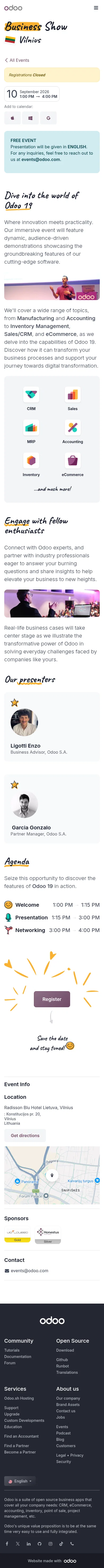 odoo.com/event/business-show-vilnius-11929/register on mobile