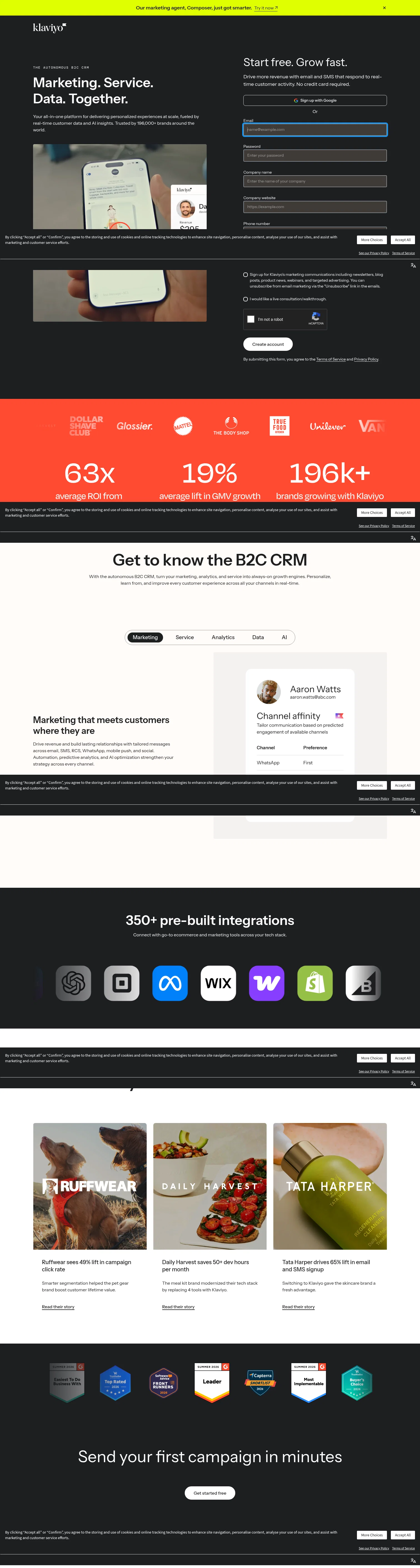 klaviyo.com/grow/sign-up-today on desktop