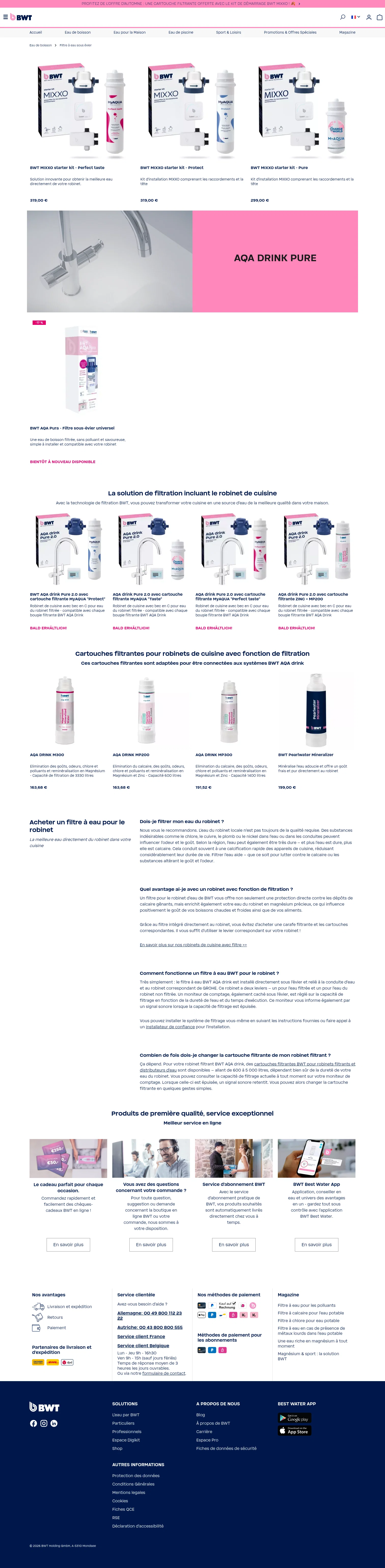 BWT landing page