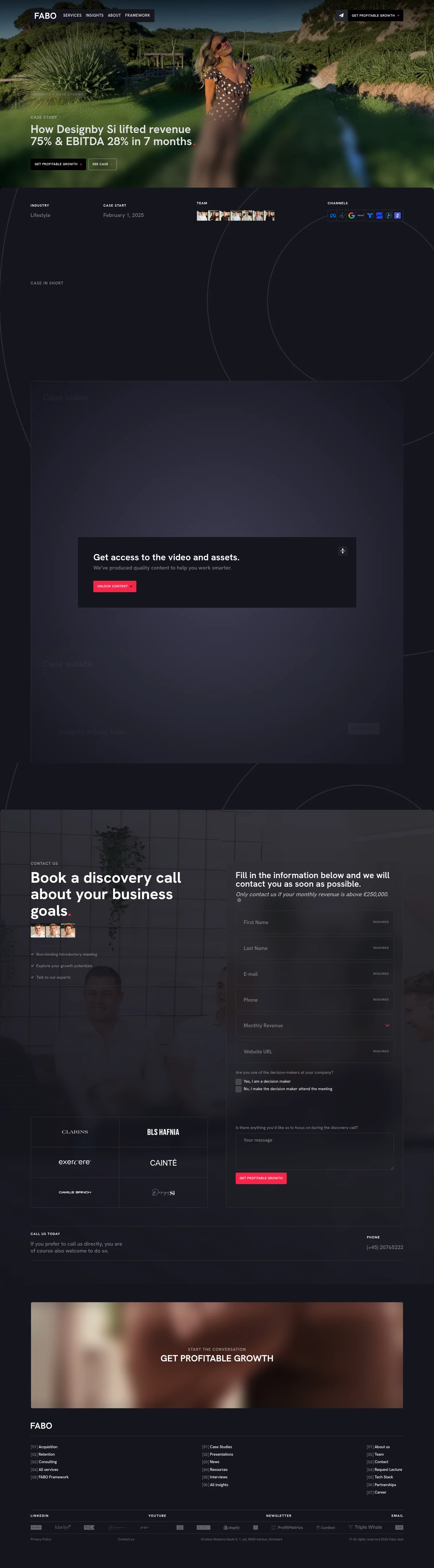 Fabo landing page