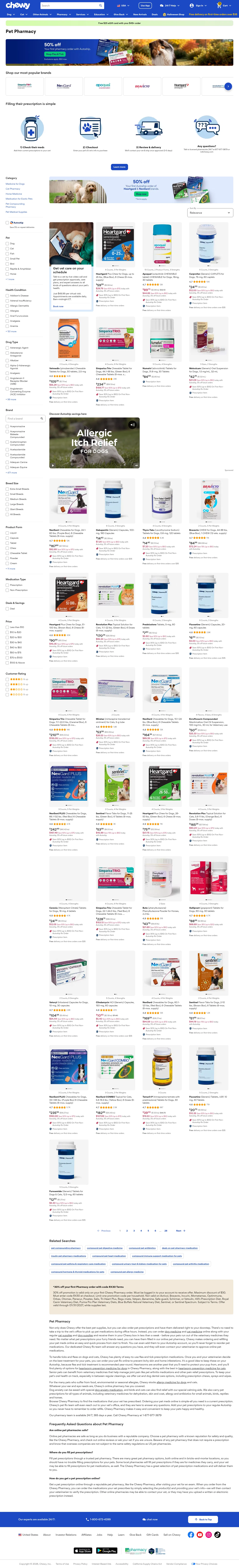 chewy.com/b/pharmacy-2515 on desktop, full screenshot