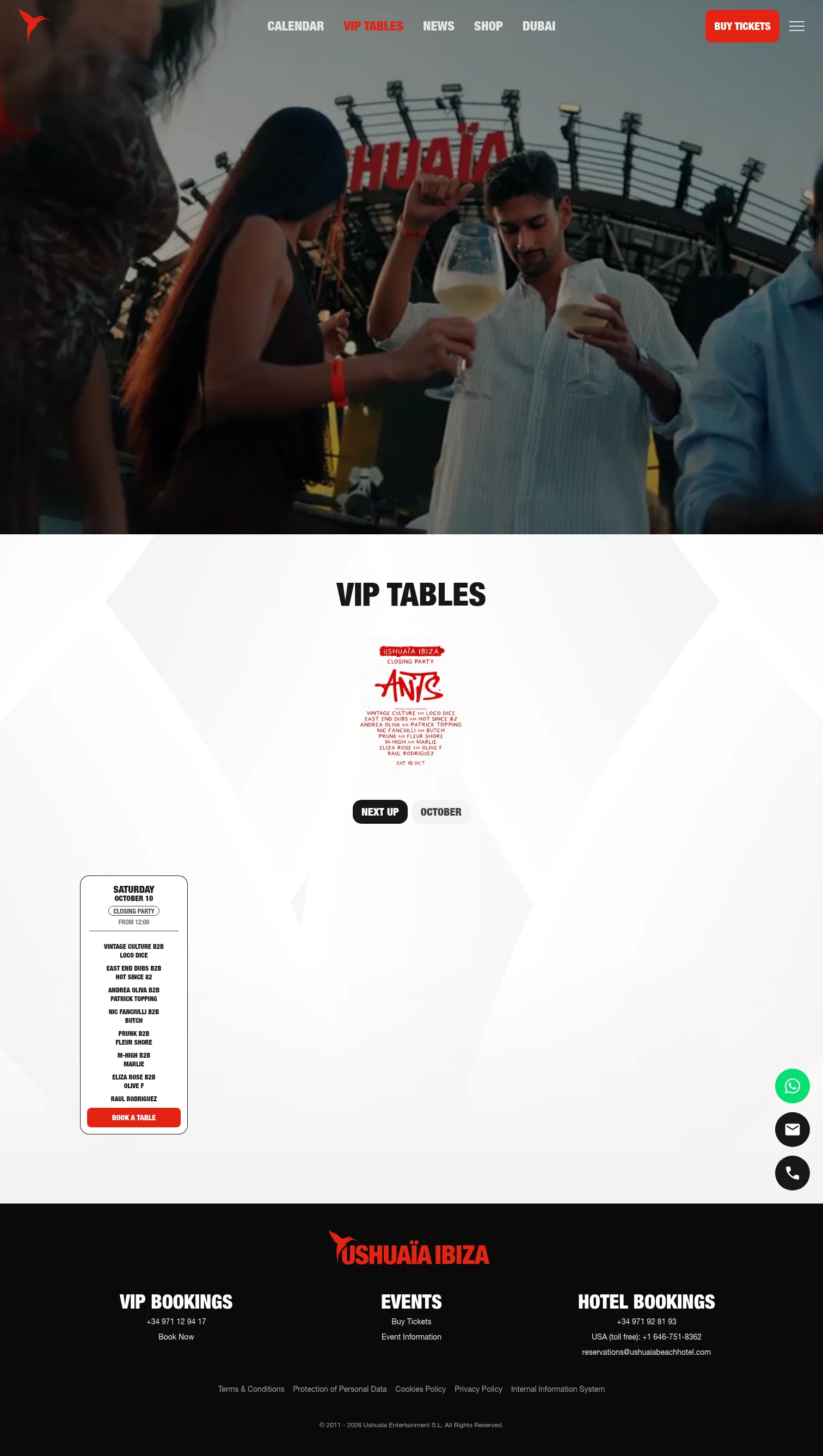 Ushuaia landing page