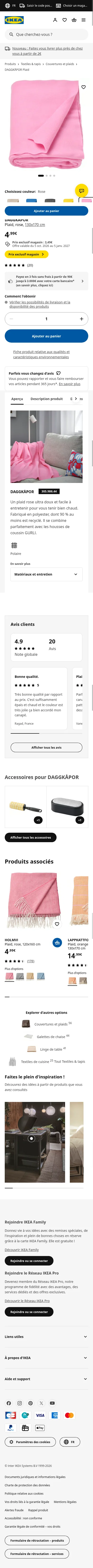 ikea.com/fr/fr/p/daggkapor-plaid-rose-30598644 on mobile