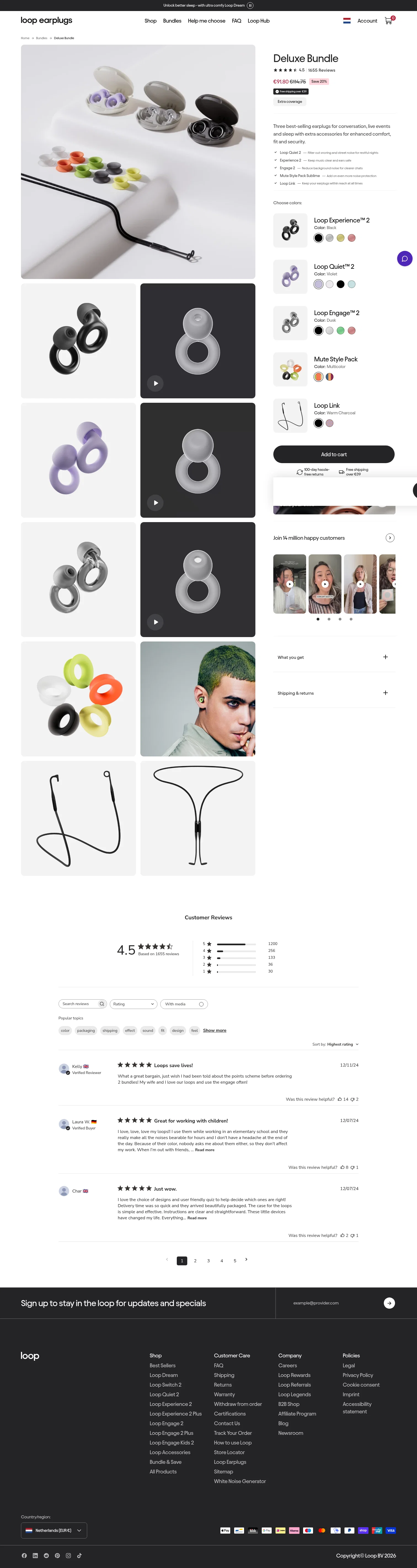 loopearplugs.com/products/deluxe-bundle on desktop
