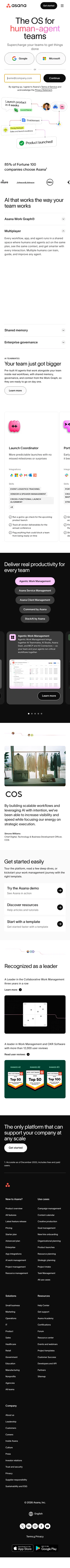 asana.com on mobile, full screenshot