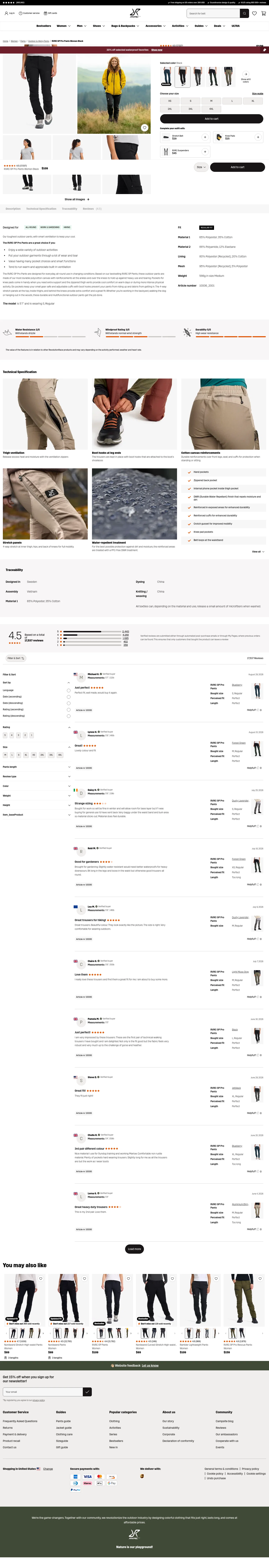 revolutionrace.com/women/pants/outdoor-hiking-pants/rvrc-gp-pro-pants-women on desktop