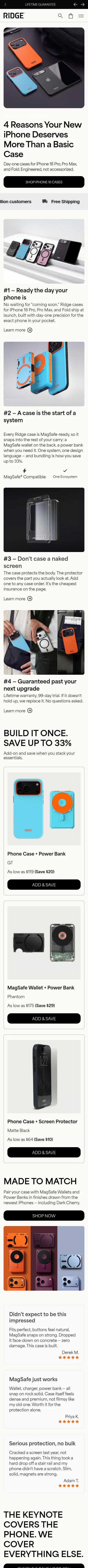 ridge.com/pages/iphone-case-techtember-listicle on mobile