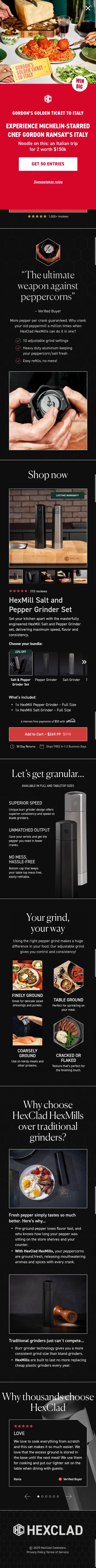 hexclad.com/pages/hexmill-lp on mobile