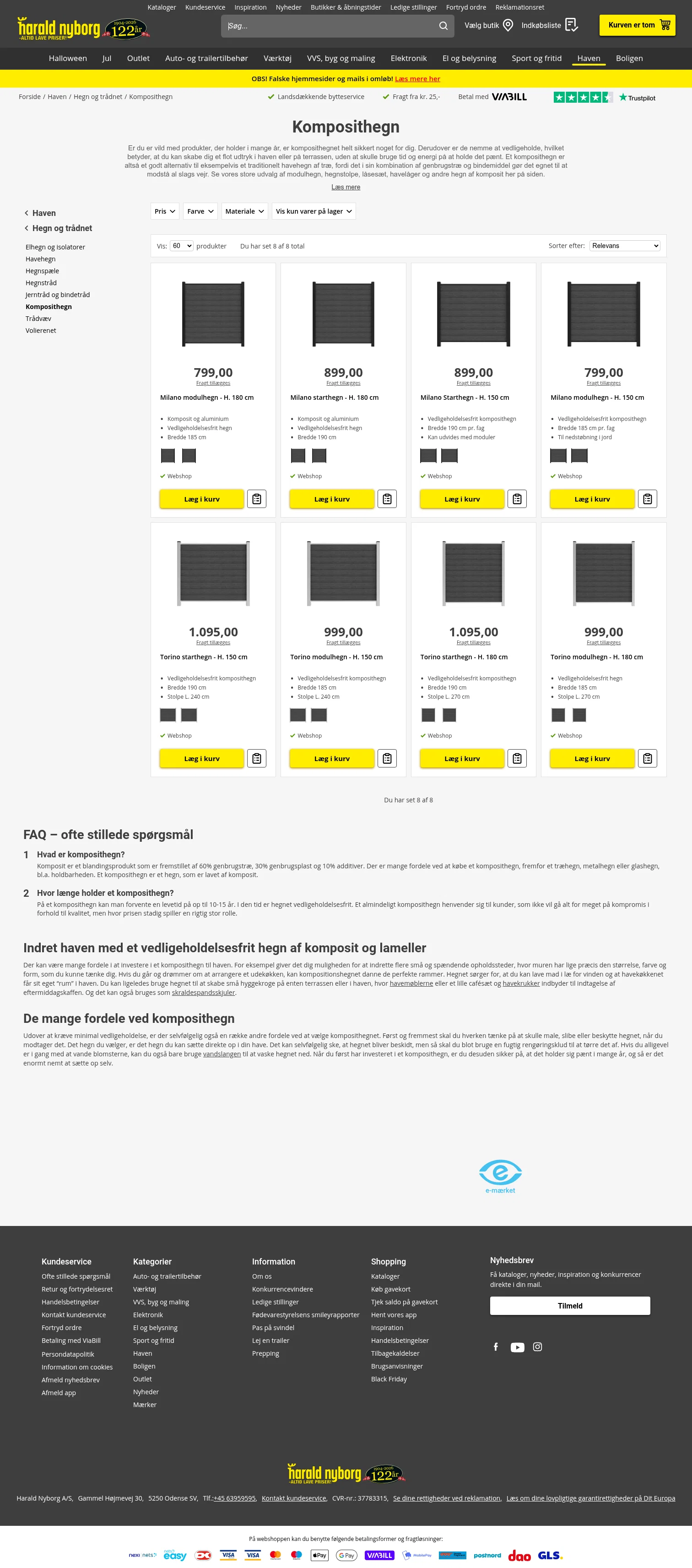 Harald Nyborg landing page