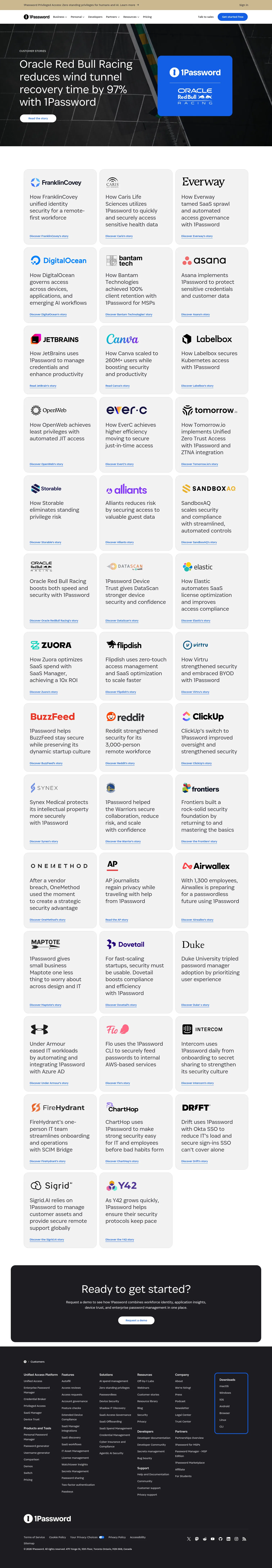 1password.com/customer-stories on desktop, full screenshot