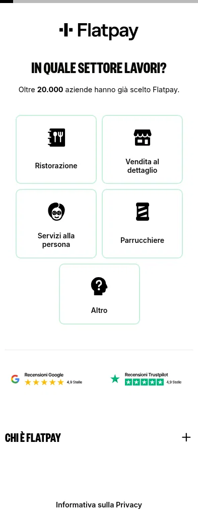 flow.flatpay.com/fp-it-meta-pos on mobile, full screenshot