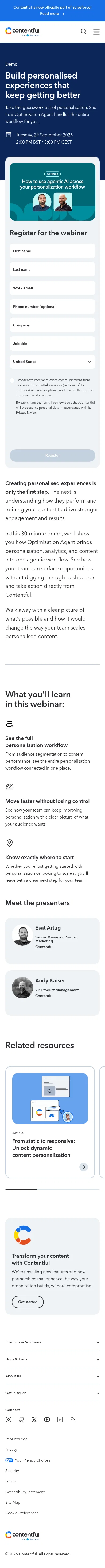 contentful.com/events/optimization-agent-demo-emea on mobile