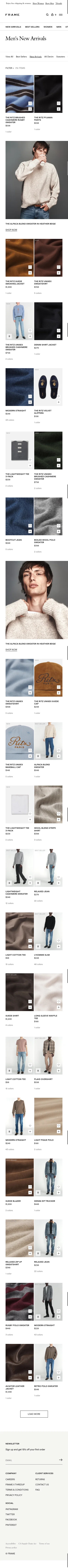 frame-store.com/collections/new-men on mobile