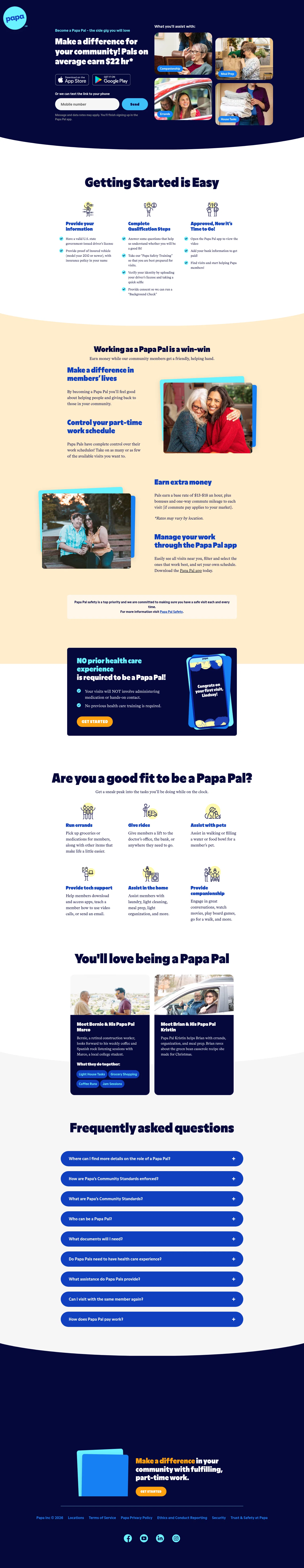 papa.com/pals on desktop, full screenshot