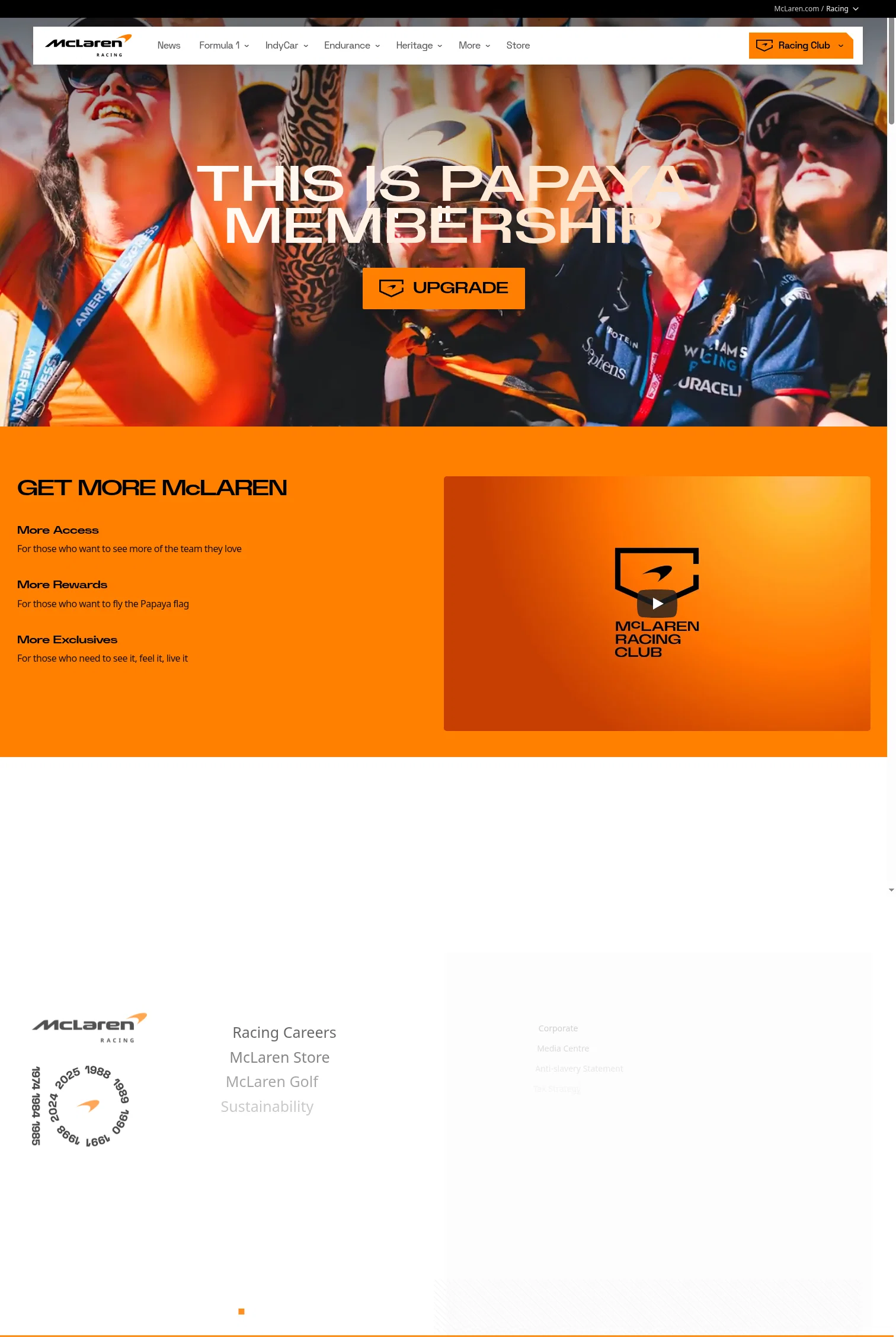 mclaren.com/racing/mclaren-racing-club/papaya on desktop