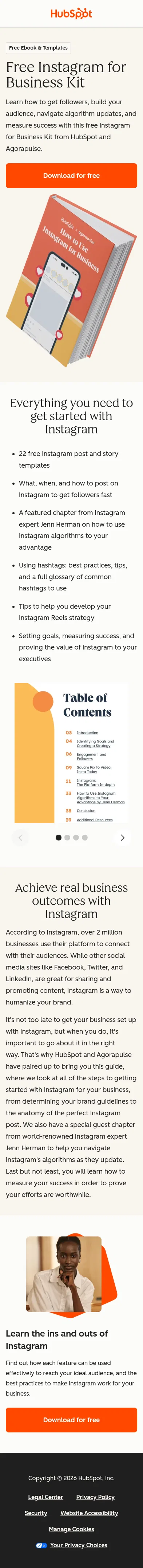 offers.hubspot.com/instagram-for-business-cr012 on mobile, full screenshot