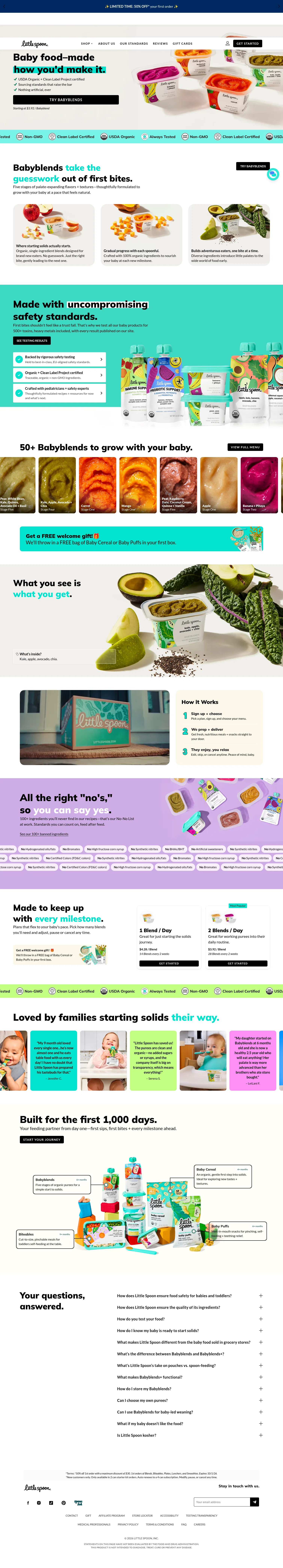 littlespoon.com/try-babyblends on desktop, full screenshot